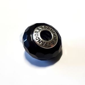 REMOVING SOON Authentic Pandora Black Murano